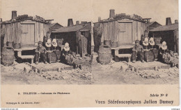 CPA  STEREO PAYS-BAS - TOLHUIS - Cabanes Des Pécheurs - Volendam