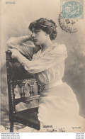 J14- ARTISTE FEMME - FRAU - LADY - DAUPHIN - THEATRE DU GYMNASE - PAR OGERAU , PHOT - (OBLITERATION DE 1903 - (2 SCANS) - Künstler