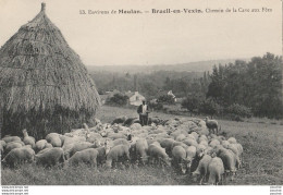 78) ENVIRONS DE MEULAN - BRUEIL EN VEXIN CHEMIN DE LA CAVE AUX FEES - (BERGER AVEC TROUPEAU DE MOUTONS  - 2 SCANS) - Other & Unclassified