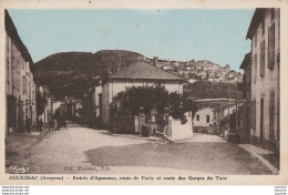 J11- 12) AGUESSAC (AVEYRON) ENTREE D' AGUESSAC , ROUTE DE PARIS ET ROUTE DES GORGES DU TARN  - (2 SCANS)  - Autres & Non Classés