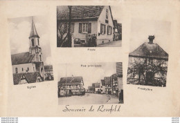 J11-68) ROSSFELD (HAUT RHIN) EGLISE - POSTE - RUE PRINCIPALE - PRESBYTERE  - (2 SCANS) - Sonstige & Ohne Zuordnung