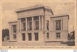 J7-47) VILLENEUVE SUR LOT - LE THEATRE(GUILLAUME TRONCHET ARCHITECTE S.A.D.G.)  - (2 SCANS) - Villeneuve Sur Lot