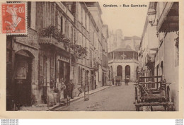 J6- 32) CONDOM (GERS) RUE GAMBETTA  - (ANIMEE - COMMERCE - PERSONNAGES) - Condom