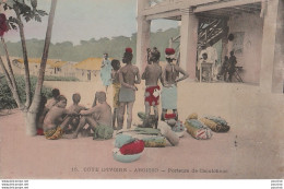 J5- COTE D'IVOIRE - ABOISSO - PORTEURS DE CAOUTCHOUC - (2 SCANS) - Côte-d'Ivoire