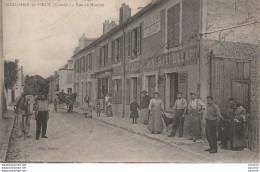 J4- 78) NEAUPHLE LE VIEUX (SEINE ET OISE) RUE AU MOUTON - (TRES ANIMEE - CAFE DE LA MAIRIE - BILLARD -2 SCANS) - Neauphle Le Chateau