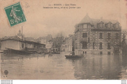 J2- 77) MEAUX -  INONDATION DES 25 , 26 ET 27 JANVIER 1910 -  QUAI THIERS - Meaux