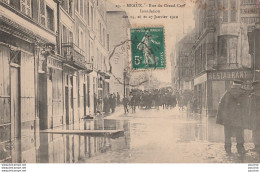 J2- 77) MEAUX -  INONDATION DES 25 , 26 ET 27 JANVIER 1910 - RUE DU GRAND CERF  - Meaux