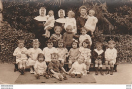 J3- 49) ANGERS - 1926 - CARTE PHOTO BUYSE - BONNAURE ANGERS - INSTITUTION  RELIGIEUSE - JEUNES ENFANTS  2 SCANS  - Angers