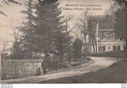 J1- 82) MONTJOI (TARN ET GARONNE) CHATEAU D'ANDAS - VUE GENERALE  - (2 SCANS) - Autres & Non Classés