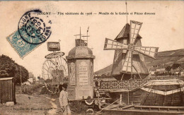 N°4588 W -cpa Joigny -fête Vénitienne -moulin De La Galette Et Pièces Diverses- RRR- - Windmühlen