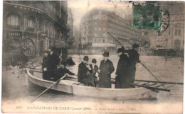 CPA Carte Postale France Paris Inondation De 1910 Gare Saint Lazare VM81572 - Paris Flood, 1910