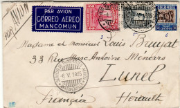 COLOMBIA 1935 AIRMAIL LETTER SENT FROM BARRANGUILLA TO LUNEL - Colombia