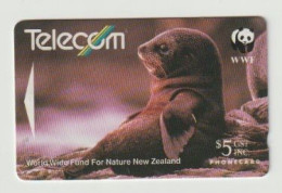 Telefoonkaart-télécarte-phonecard: Telecom New Zealand Limited (NZ) WWF - Nueva Zelanda