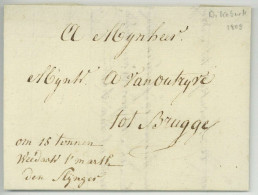 Dikkebus ? Ypres 1809 Pour Brugge Bruges - 1794-1814 (Französische Besatzung)