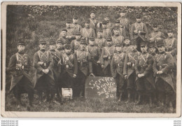 CARTE PHOTO -SERVICE D'ORDRE DU 1er MAI 5° Cie - REGIMENT DU 129° REGIMENT D'INFANTERIE SUR COL - 3 SCANS  - Régiments