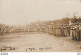 LE 30/1/19  - CARTE PHOTO - REVUE MILITAIRES  - DRAPEAU DU 158 RI ET DRAPEAU DU 332 R.I. - GENERAL FAYOLLE - (2 SCANS) - Regimente