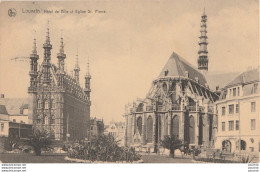 K22- LOUVAIN -  HOTEL DE VILLE ET EGLISE  ST. PIERRE - (OBLITERATION DE 1926 - 2 SCANS) - Leuven