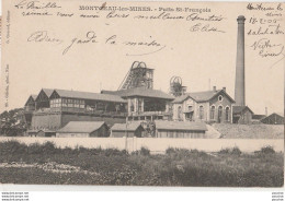 K20- 71) MONTCEAU LES MINES  - PUITS  SAINT FRANCOIS - (OBLITERATION DE 1906 - 2 SCANS) - Montceau Les Mines