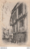 K14-22) LAMBALLE (COTES DU NORD)  RUE CONDUISANT A L'EGLISE  - (ANIMEE - 0BLITERATION DE 1903 -  2 SCANS) - Lamballe