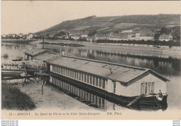 K5-89) JOIGNY (YONNE) LE QUAI DE PARIS ET LA CÔTE SAINT JACQUES - (2 SCANS) - Joigny