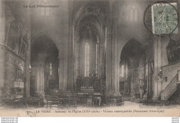 K4- 46) LE VIGAN (LOT) INTERIEUR DE L EGLISE - VITRAUX REMARQUABLES  - Autres & Non Classés