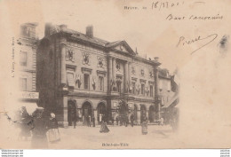 K4- 19) BRIVE -  HOTEL DE VILLE - (OBLITERATION DE 1901 - BELLE AFFRANCHISSEMENT -  2 SCANS) - Brive La Gaillarde