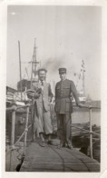 PHOTO- ORIGINALE MILITAIRES COLONEL AU PORT - Guerre, Militaire