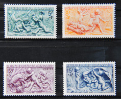 FRANCE 1949 - Bas Reliefs De La Fontaine De Bouchardon N°859-860-861-862- Infime Trace De Charnière - Unused Stamps