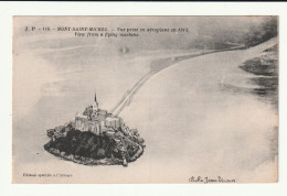 50 . Le Mont Saint Michel . Vue Prise En Aéroplane En 1913 . Cliché JEAN VOISIN - Le Mont Saint Michel