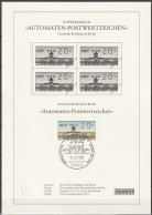 Berlin 1988 ATM Mi-Nr.1 Schwarzdruck Wertstufe 20 Pf. Sonderstempel Berlin10.3.1988 Bundesdruckerei Berlin ( E 353 ) - Timbres De Distributeurs [ATM]