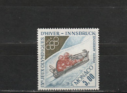 Monaco YT PA 83 ** : Bobsleigh , Innsbruck - 1964 - Luchtpost