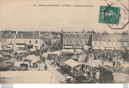  L27-14) ENVIRONS DE BAYEUX - LITTRY - LE MARCHE DE LA MINE  - (JOUR DE MARCHE - ETALS) - Otros & Sin Clasificación