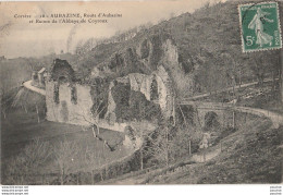 L26- 19) AUBAZINE  (CORREZE) ROUTE D' AUBAZINE  ET RUINES  DE L'ABBAYE DE COYROUX - Autres & Non Classés