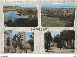 L26-11) LAPALME (AUDE) LES ETANGS  - LE VILLAGE - L'EGLISE - LA PLACE DU CENTRE - (OBLITERATION E 1977 - 2 SCANS) - Sonstige & Ohne Zuordnung