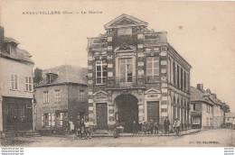 L25-60) ANSAUVILLERS (OISE)  LA MAIRIE  - (ANIMEE - HABITANTS  - 2 SCANS) - Autres & Non Classés