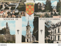 L18-86) SAINT GENEST D'AMBIERE (VIENNE) MULTIVUES = BLASON - (OBLITERATION DE 1970 - 2 SCANS) - Sonstige & Ohne Zuordnung