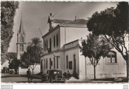 L16- MARENGO  (ALGERIE) LA MAIRIE ET L' EGLISE - (VOITURE CITROEN TRACTION  - 2 SCANS) - Other & Unclassified