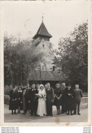 L14- THUN - KIRCHE SCHERZLIGEN - CARTE PHOTO WABER THUN - LE 9 OCTOBRE 1942 - UN MARIAGE - EHESCHLIEßUNG  - 2 SCANS - Otros & Sin Clasificación