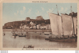 L13- 50) GRANVILLE  - LE CAP LIHOU ET LE GRAND BASSIN - (VOILIER - ANIMEE - 2 SCANS) - Granville