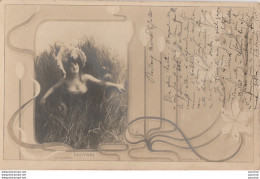 L8-  ARTISTE FEMME - FRAU - LADY - DOUVREZ - PAR  REUTLINGER , PARIS - ART NOUVEAU - (OBLITERATION DE  1904 - 2 SCANS)  - Künstler