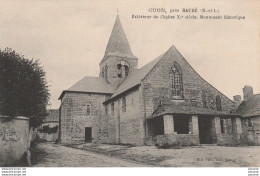 L8- 49) CUON , PRES BAUGE (MAINE ET LOIRE) EXTERIEUR DE L'EGLISE  - (2  SCANS) - Altri & Non Classificati