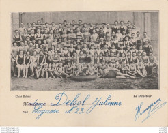 L8-47) VILLE D' AGEN - ECOLE DE NATATION SCOLAIRE ANNEE 1938 - (2 SCANS ) - Agen