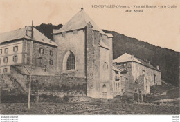 L14- RONCESVALLES (NAVARRA) VISTA DEL HOSPITAL Y DE LA CAPILLA DE ST AGUSTIN -  (2 SCANS) - Navarra (Pamplona)