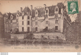 L6- 24) NEUVIC SUR L' ISLE (DORDOGNE) LE CHATEAU - FACADE SUR L' ISLE - Altri & Non Classificati