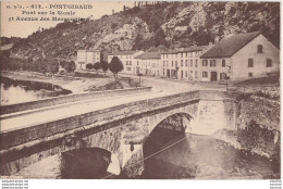 L6-63) PONTGIBAUD - PONT SUR LA SIOULE ET AVENUE DES MARRONNIERS  - (2 SCANS) - Autres & Non Classés