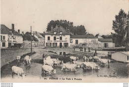 L5-51) FISMES - LA VESLE A FISMETTE -   (ANIMEE -  VACHES - CAFE RESTAURANT AU LION D'OR - 2 SCANS) - Fismes