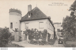 L5-69) SAINT VERAND (RHONE)  CHATEAU DE LA GARDE  - (ANIMEE - AUTOMOBILE  - 2 SCANS) - Autres & Non Classés