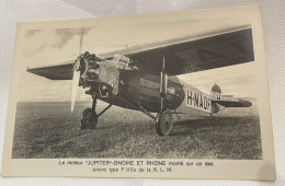 Avion Aviation Le Moteur Jupiter-Gnome Et Rhone Monté Sur Un Des Avions Type F-VIIa De La KLM CPA - 1919-1938: Entre Guerres