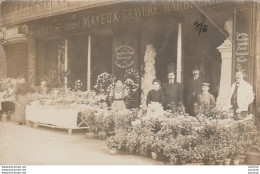 L2-93) PANTIN - MARBRERIE - FUNERAIRE - FLEURS - COURONNES DE PERLES - EDOUARD MAYEUX - 146 ROUTE DE FLANDRE - 2 SCANS - Pantin