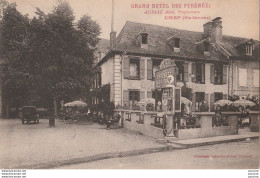  L28-31) CIERP (HAUTE GARONNE) GRAND HOTEL DES PYRENEES - AURIAC AINE , PROPRIETAIRE  - (2 SCANS) - Other & Unclassified